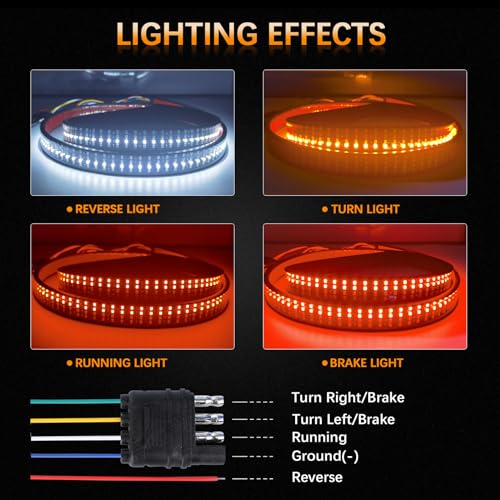 60 Inch LED Tailgate Light Bar with Reverse & Sequential Turn Signals Q258294