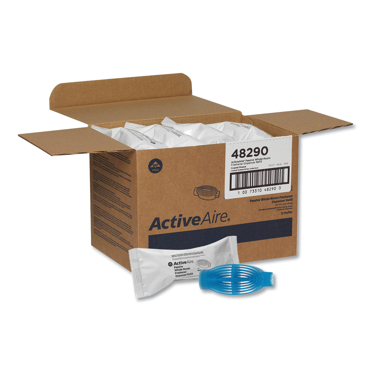 Coastal Breeze Gel Freshener, 12/Carton T921