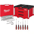 3/8 in. Drive SAE/Metric Mechanics Tool Set 62-Piece with 3-Drawer Tool Box U80703