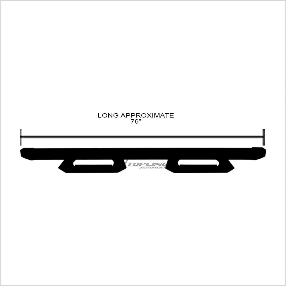 Matte Black Aluminum Drop Step Side Nerf Bars Rail Running Boards S7536