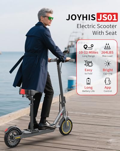 Electric Scooter with Seat, 16 Mph, 8.5'' Tire, 350W Motor J6294