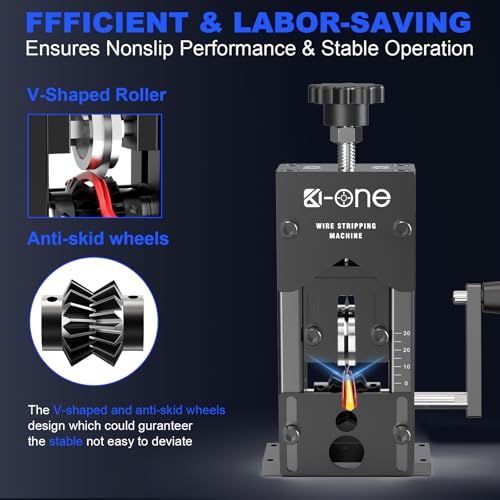 Manual Wire Stripping Machine, 0.06"-1.18" Wire Stripping Machine I194789