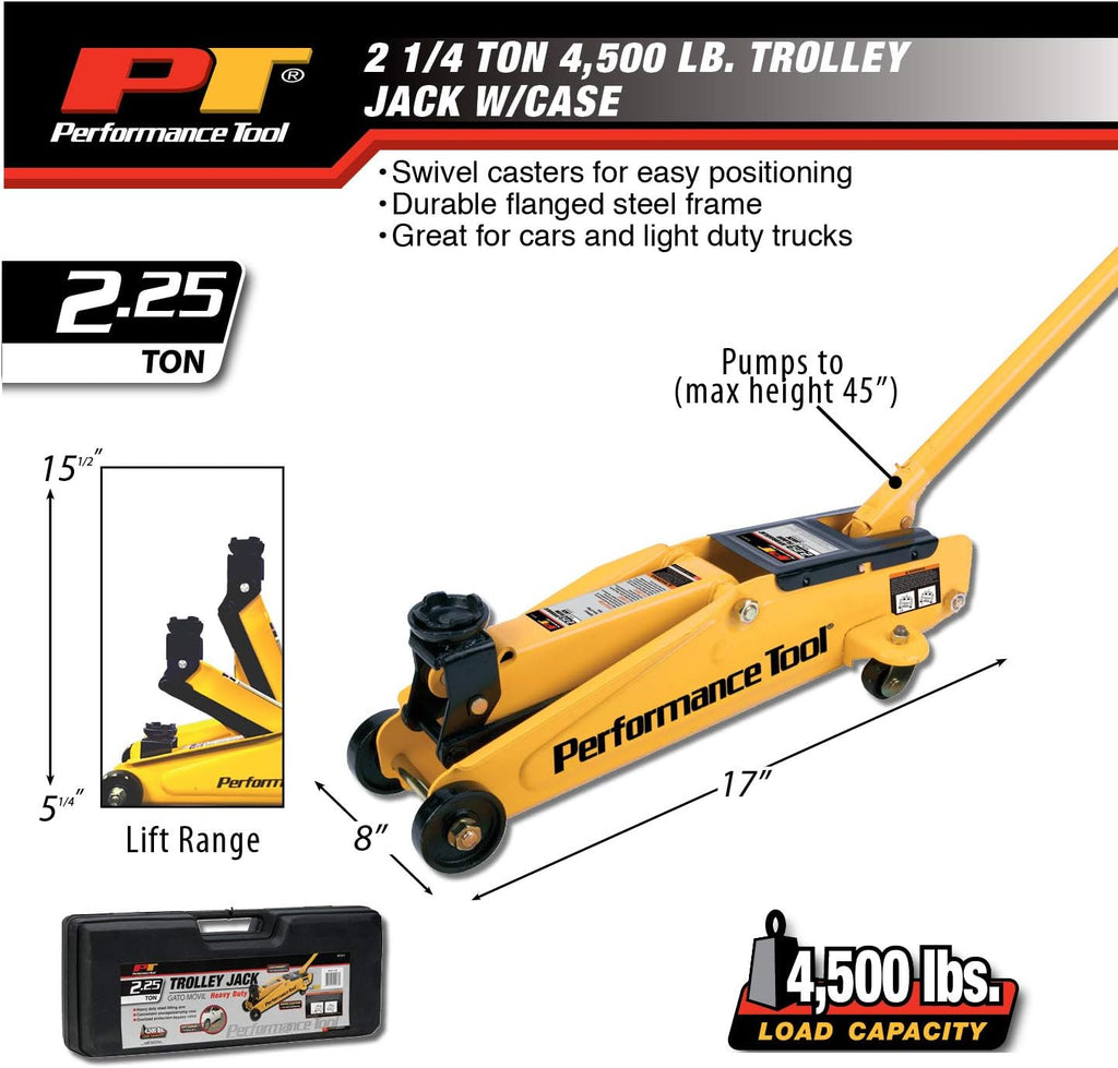 2.25 Ton Capacity Trolley Jack with Case K5420
