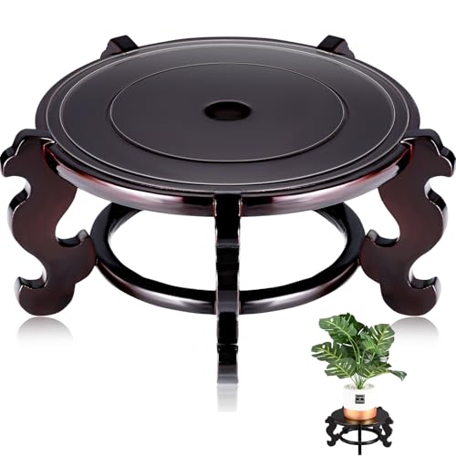 8 Inch Wooden Plant Stand I560748