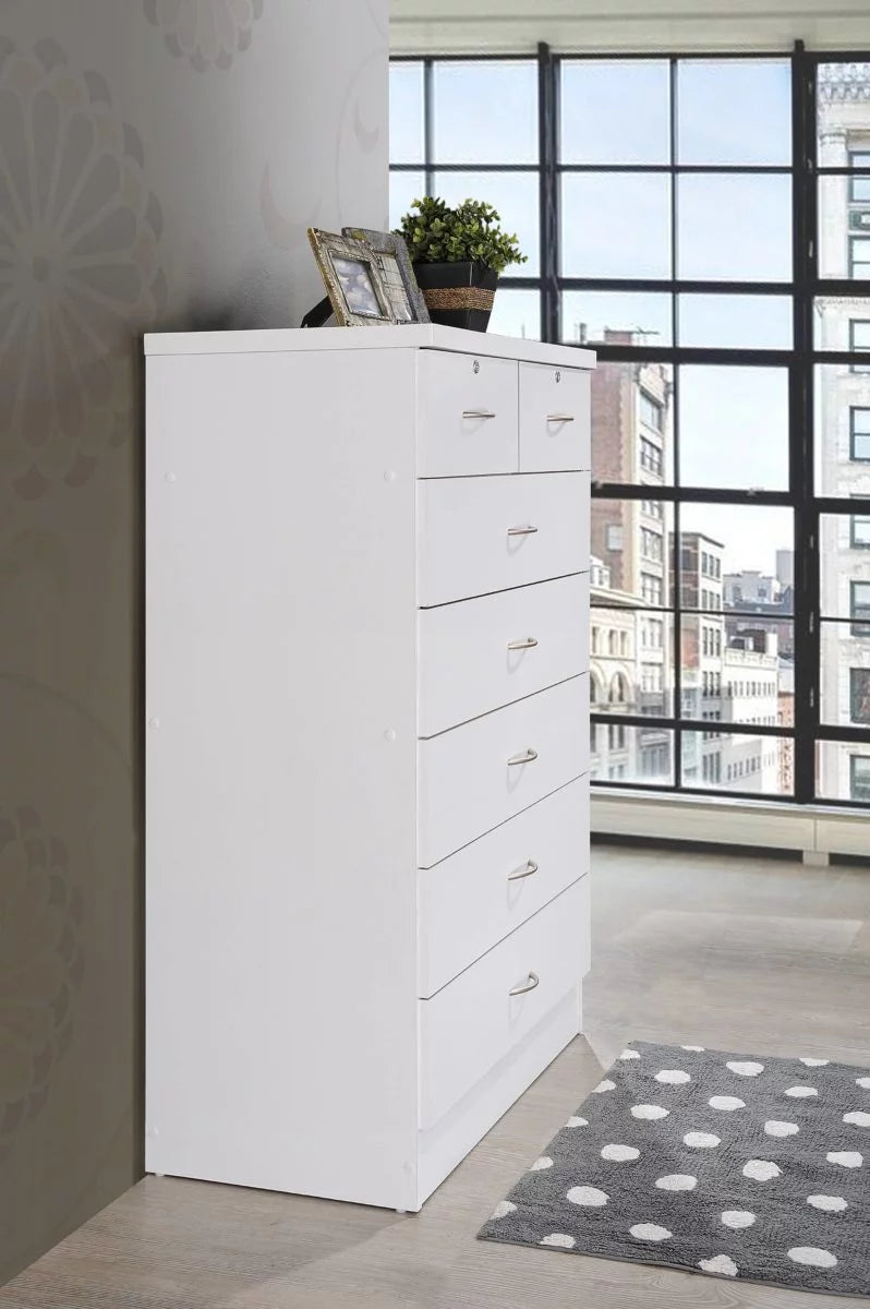 7 Drawer Mahogany Dresser with Two Locks W921
