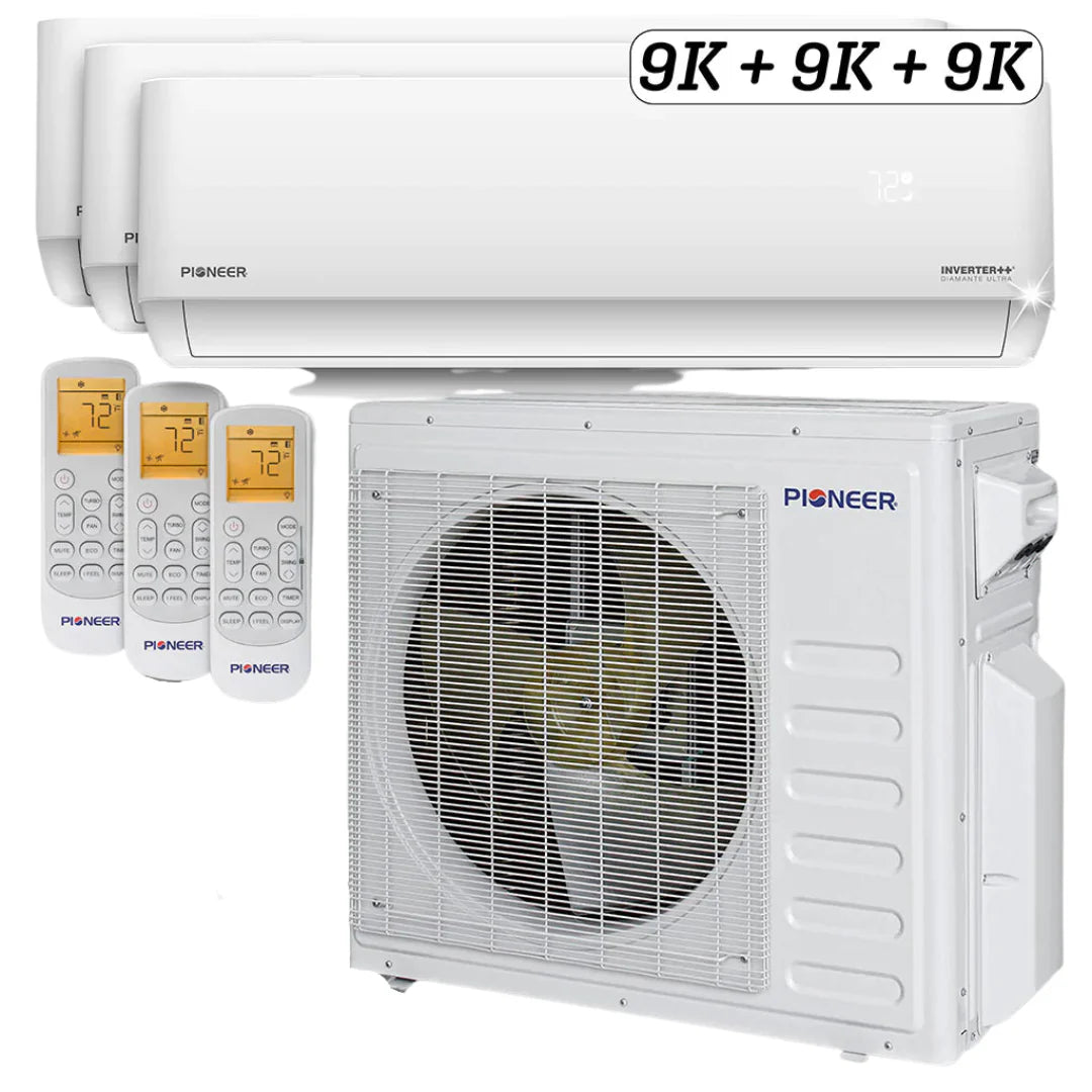27,000 BTU 3 Zone Ductless Air Conditioner and Heat Pump P436341