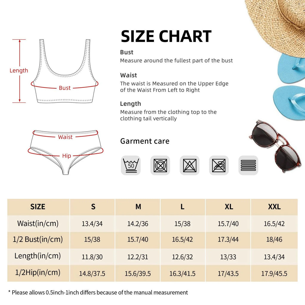 High Waisted Bikini Sets with Removable Soft Chest Pad Z683