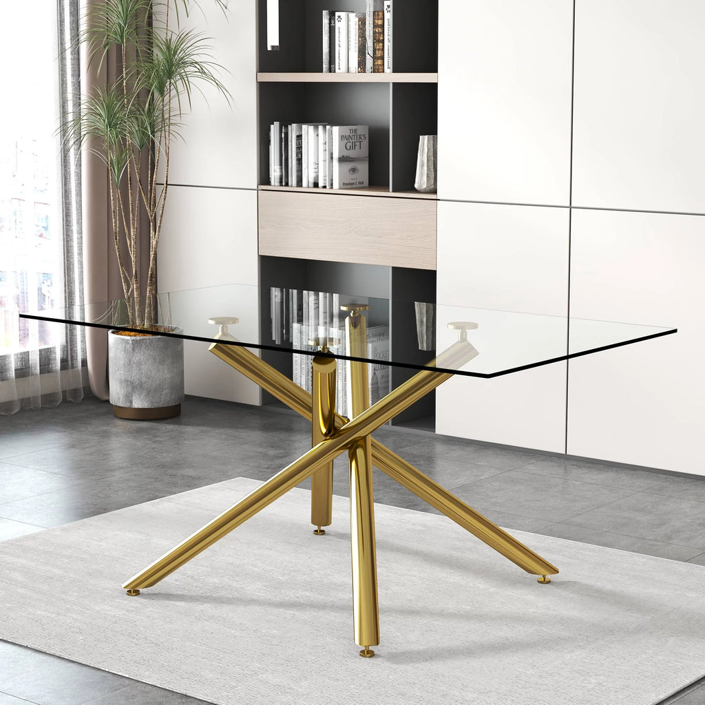Glass Dining Table for 6-8 Person V18705