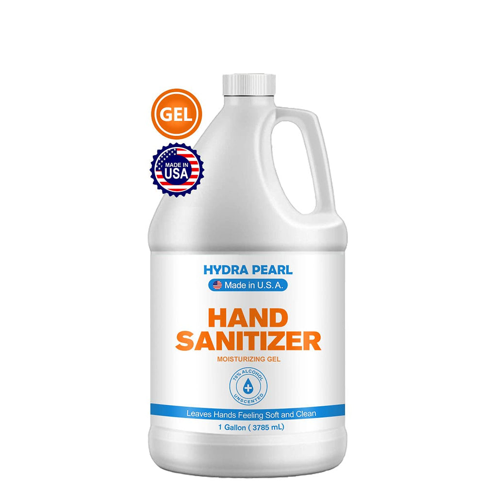 Hydra Pearl Hand Sanitizer Gel - 70% Alcohol - Unscented - 1 Gallon (128 oz) - 1-Pack Without Pump - Pack of 2 N7560