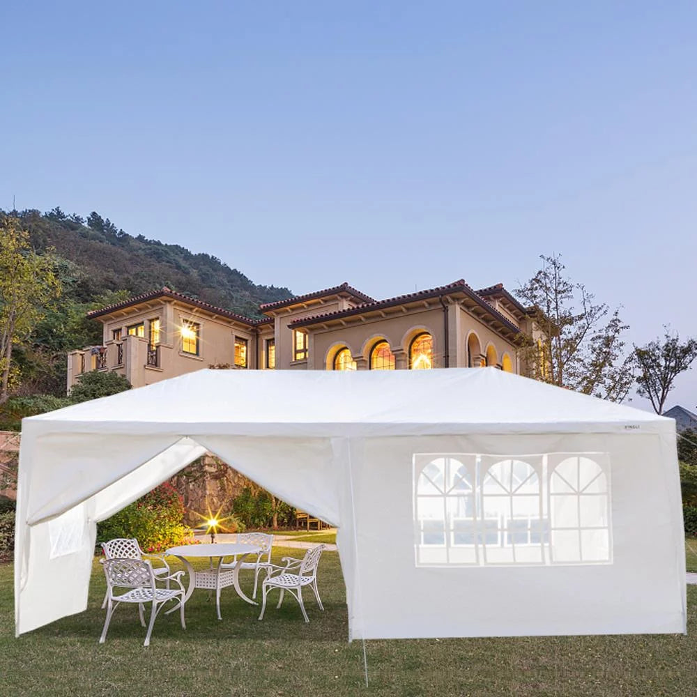 10'x 20' White Party Tent with Sides B5909