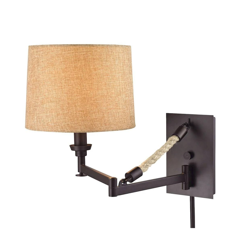 Natural Rope 2 Light Sconce T776