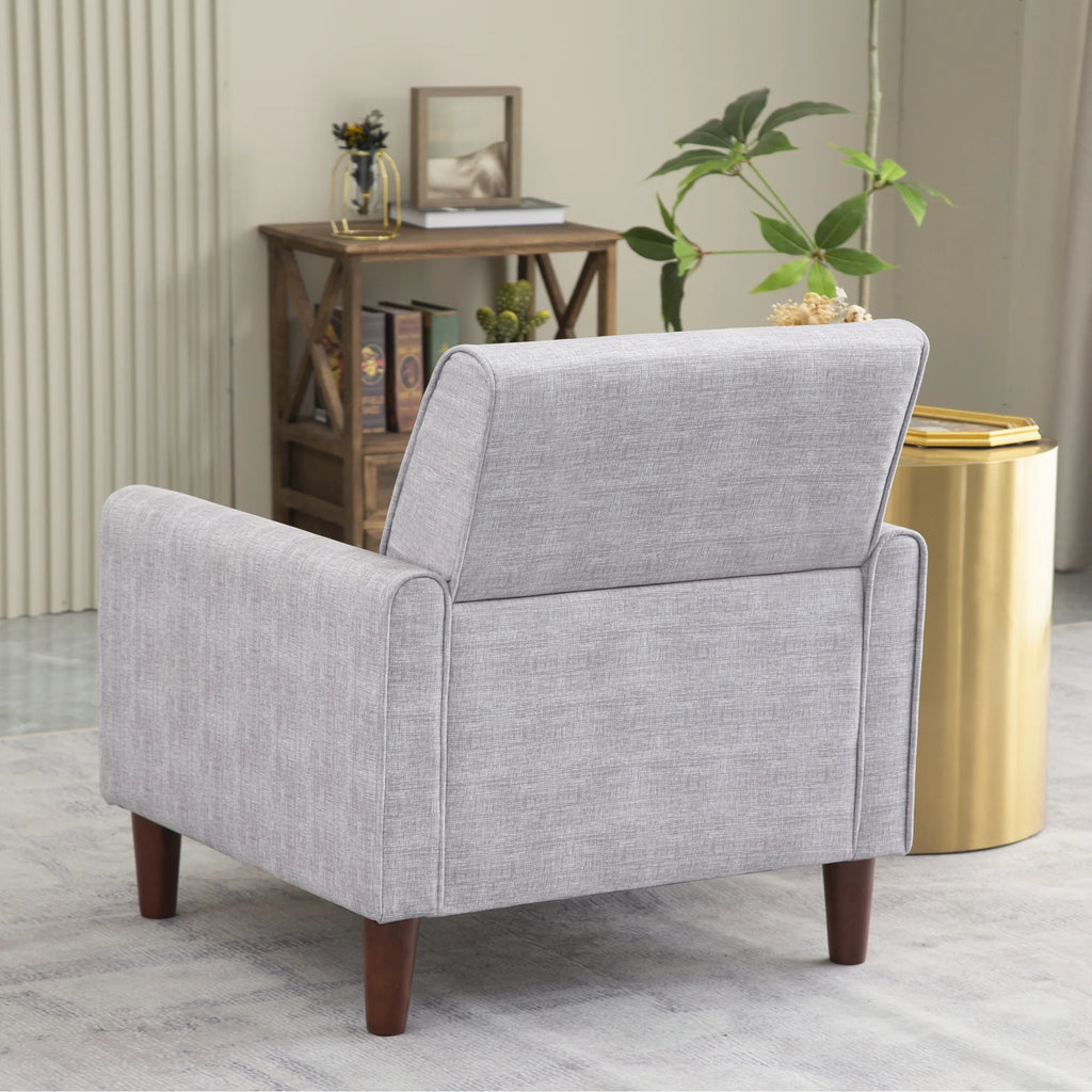 Single Sofa Chair with Four Wooden Legs C3137