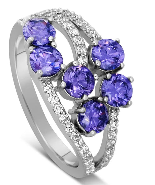 2 Carat Amethyst and Diamond Ring B459214