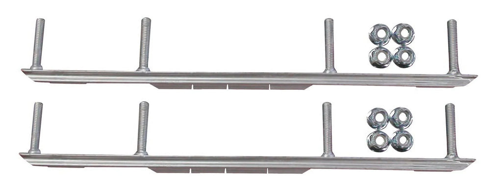 White Snowmobile Skis with 4.5" Shaper Bars Complete Kit E352760