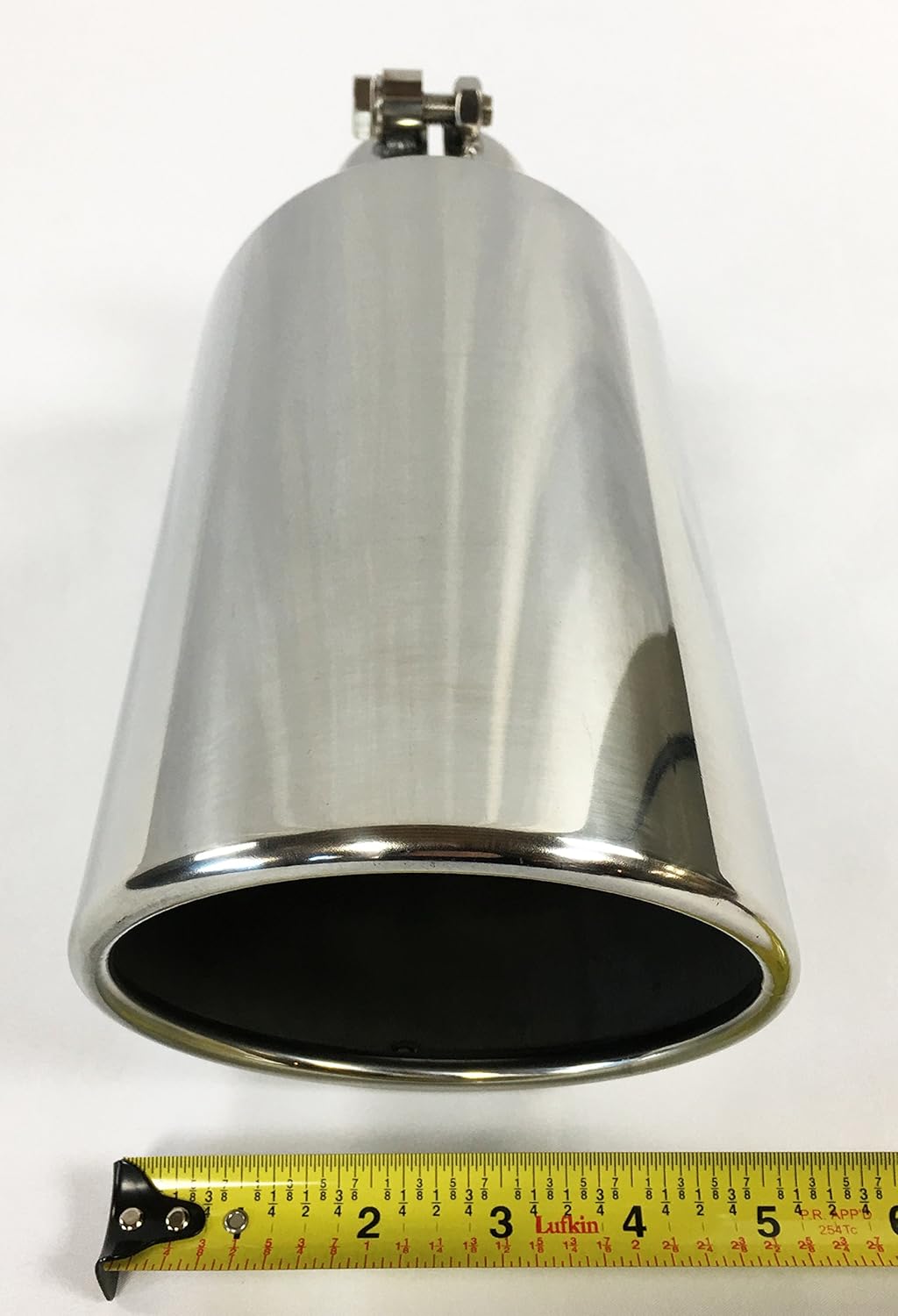 Polished Stainless Steel Bolt On Rolled Slant Exhaust Tip Pack of 2 O427