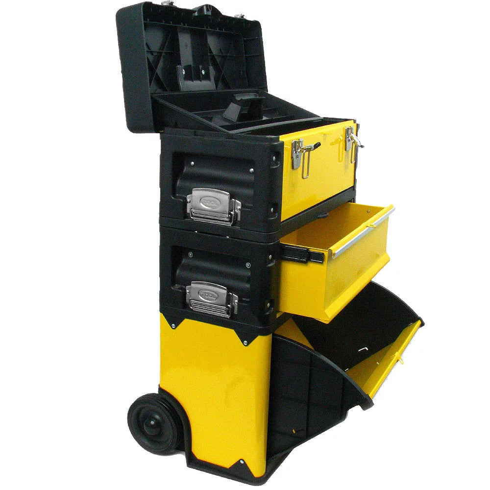 Portable 3-in-1 Tool Box with Wheels O8190