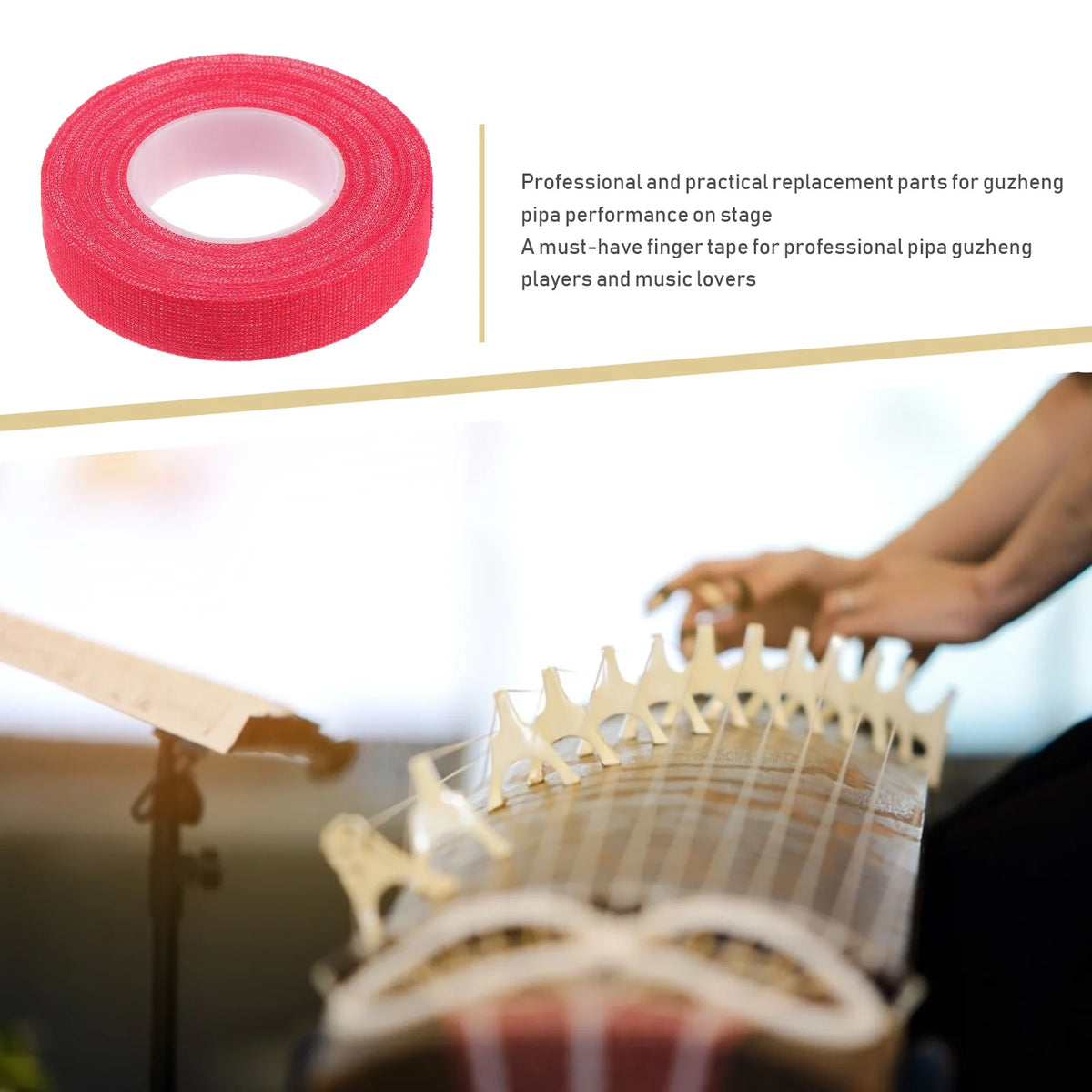 5pcs Finger Adhesive Tapes for Guzheng Pipa Instrument M164328