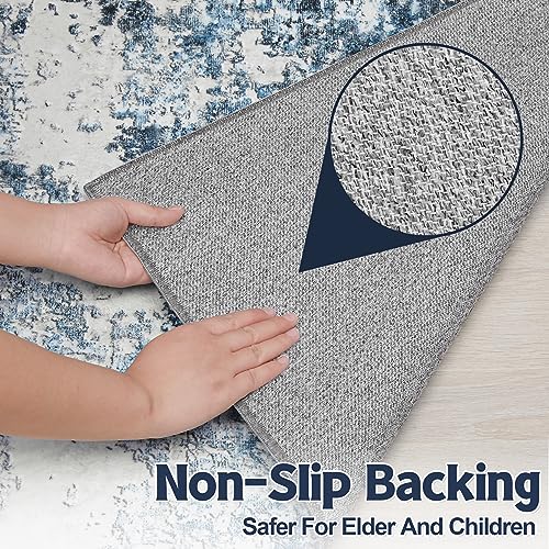 9x12 Washable Area Rug with Anti-Slip Backing P736502
