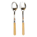 Oak Salad Server Set M870