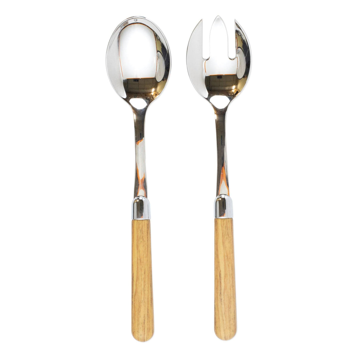 Oak Salad Server Set M870