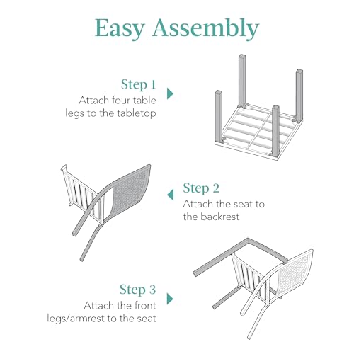 3-Piece Stackable Steel Bistro Set B10724
