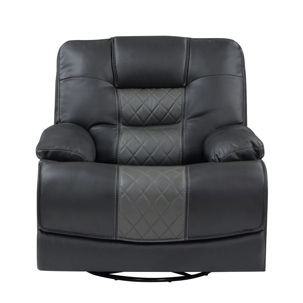 Faux Leather Swivel Glider Reclining Chair J90820