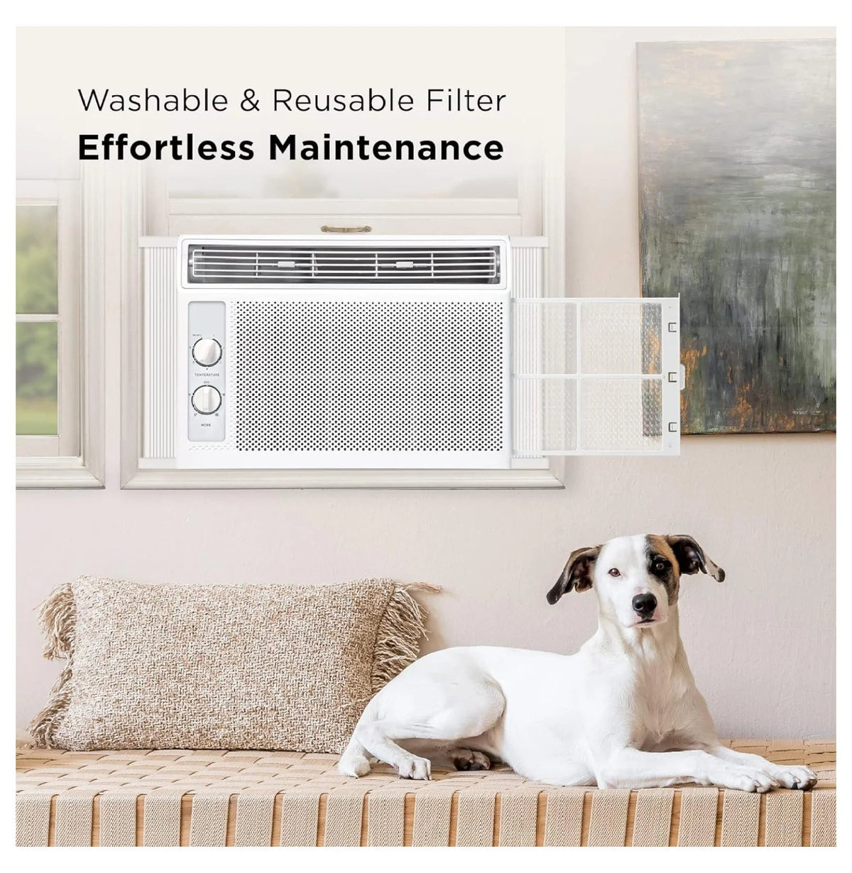 5,000 BTU Window Air Conditioner and Fan White Y922