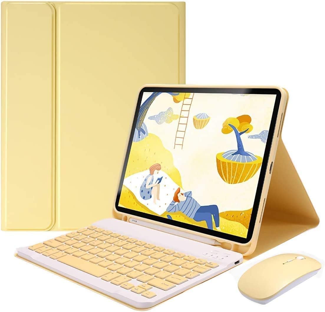 Green Detachable Wireless Bluetooth Keyboard Case + Mouse for 10.9 inch iPad Air N329