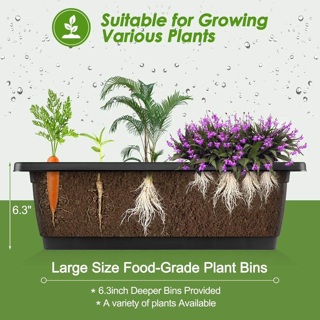 4 ft 5-Tier Raised Garden Bed Planter with Storage Shelf J5590
