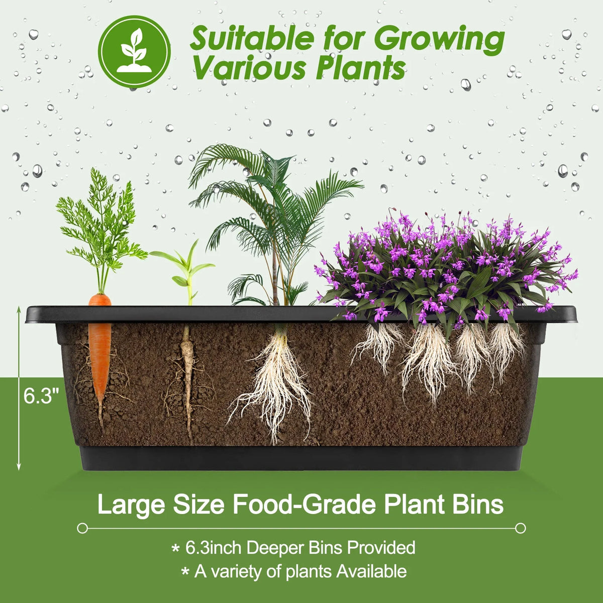 4 ft 5-Tier Raised Garden Bed Planter with Storage Shelf J5590