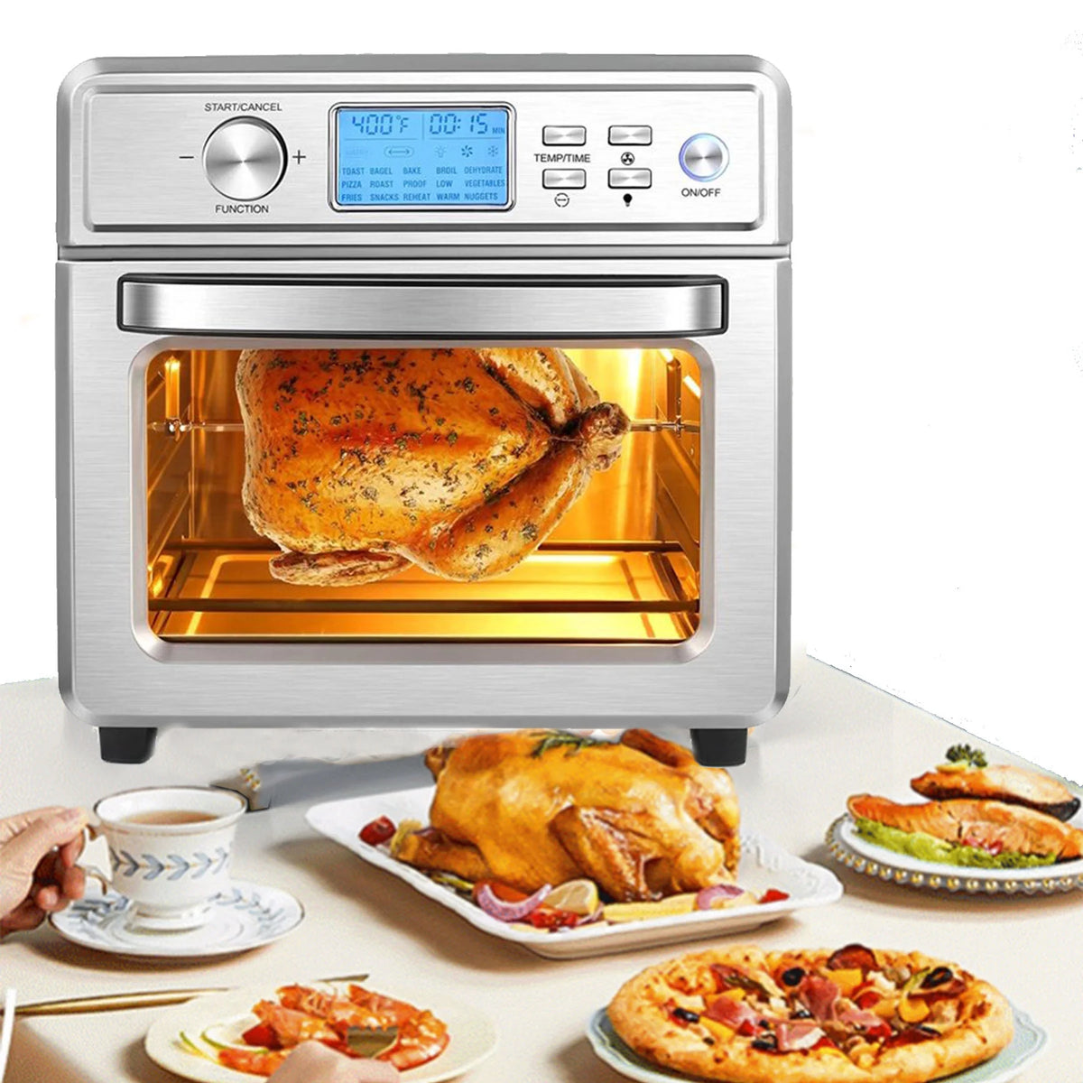 16 in 1 24.5QT Stainless Steel Air Fryer Oven W80247
