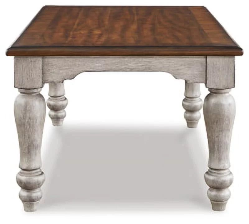 Antique Gray Brown Coffee Table G25509