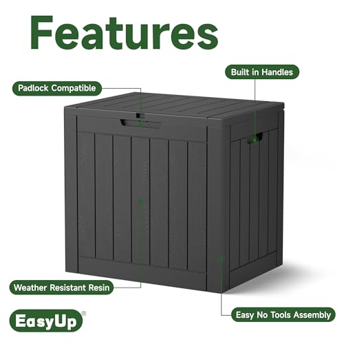 75 Gallon Waterproof Resin Outdoor Storage Box Q60585
