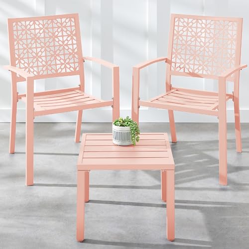 3-Piece Stackable Steel Bistro Set B10724