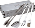 Stainless Steel BBQ Tool Cookware Set, 4-Piece, Silver X696109
