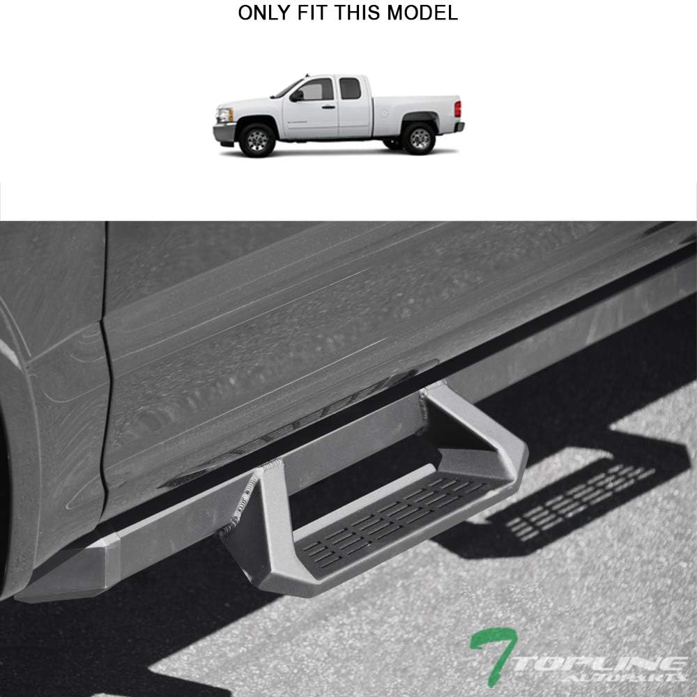 Matte Black Aluminum Drop Step Side Nerf Bars Rail Running Boards S7536