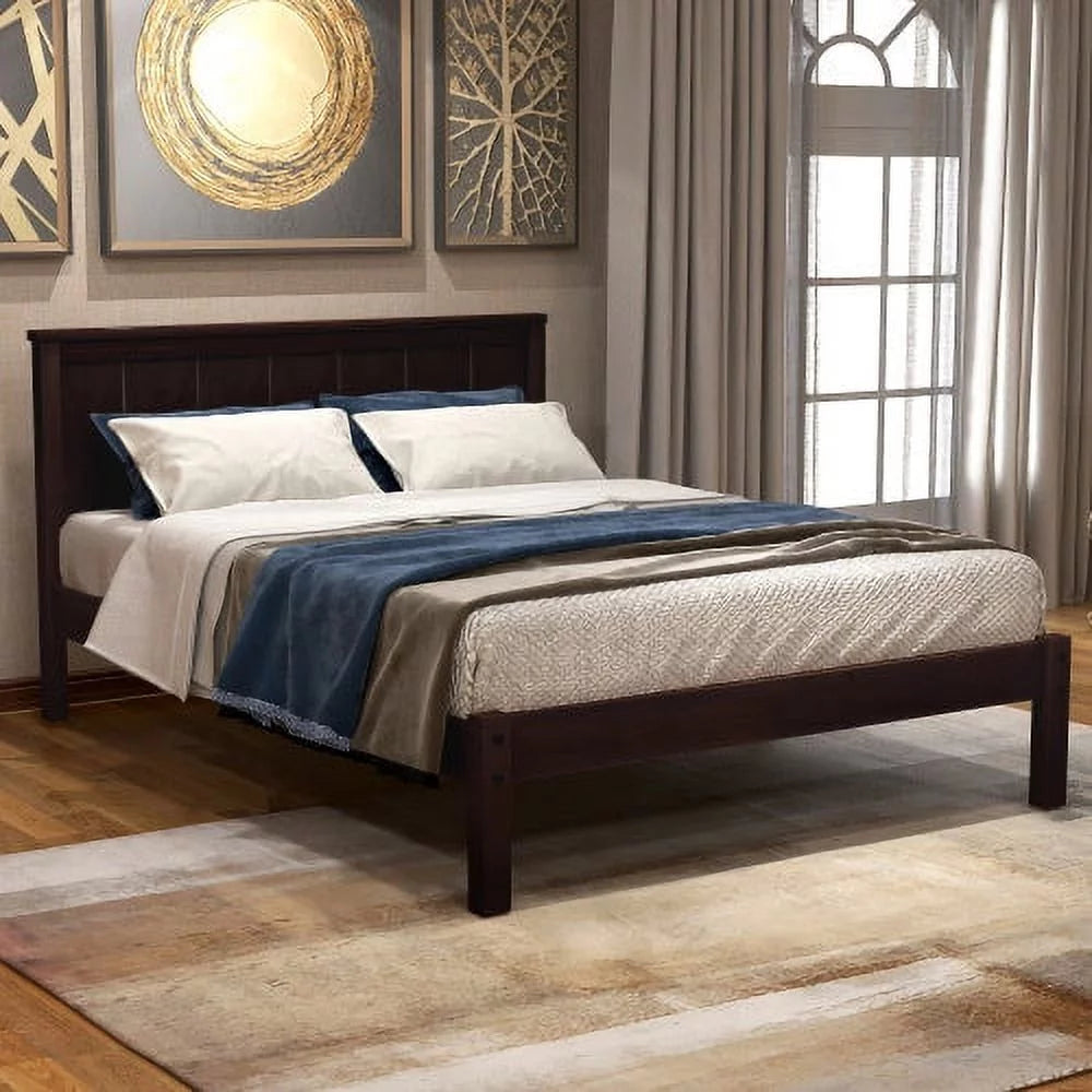 Metal Double Bed Frame with Headboard U406