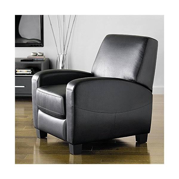 Faux Leather Home Theater Recliner Black F5674