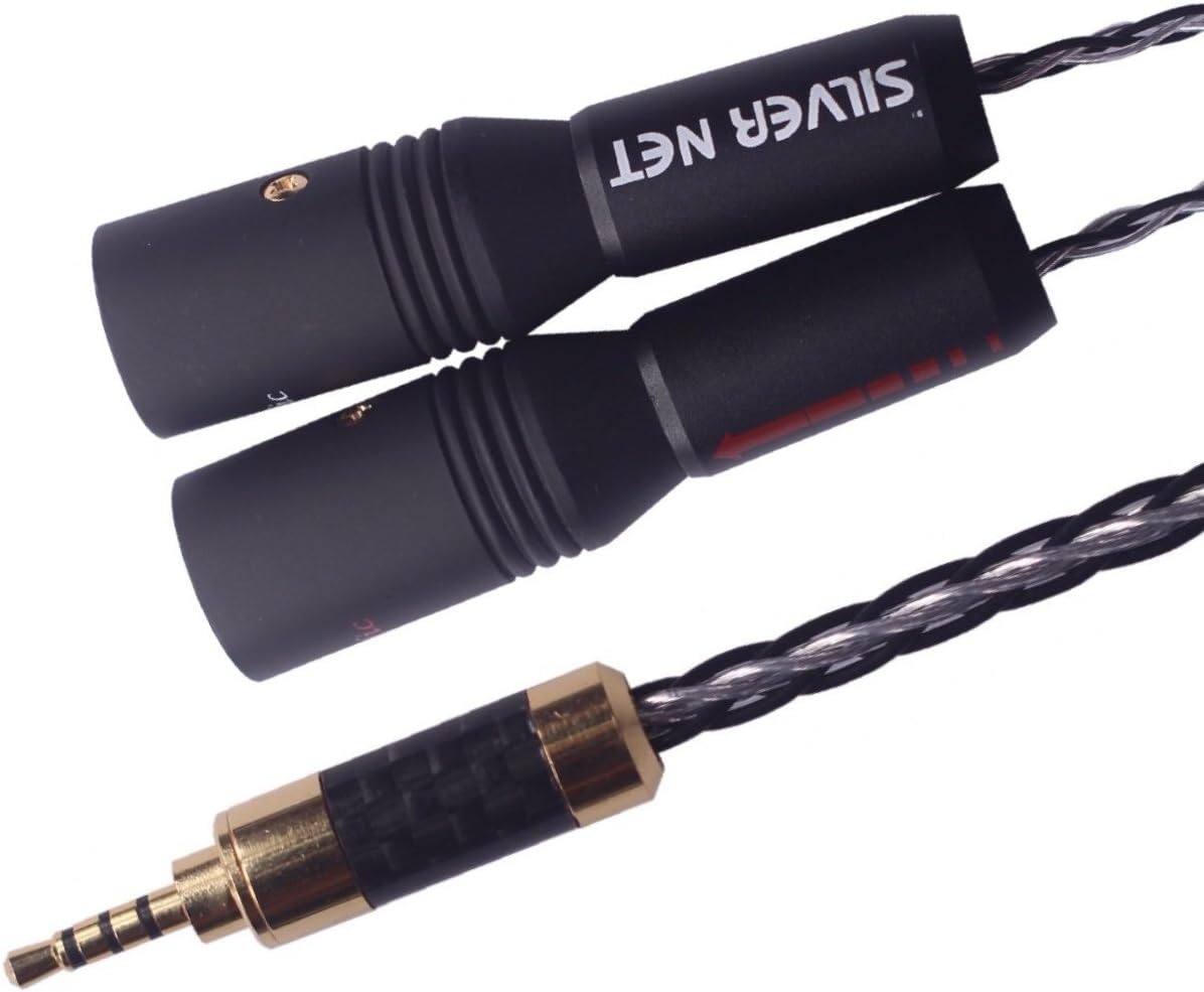 2.5mm TRRS Balanced Male to 2 XLR Male Cable 3.2ft O35630