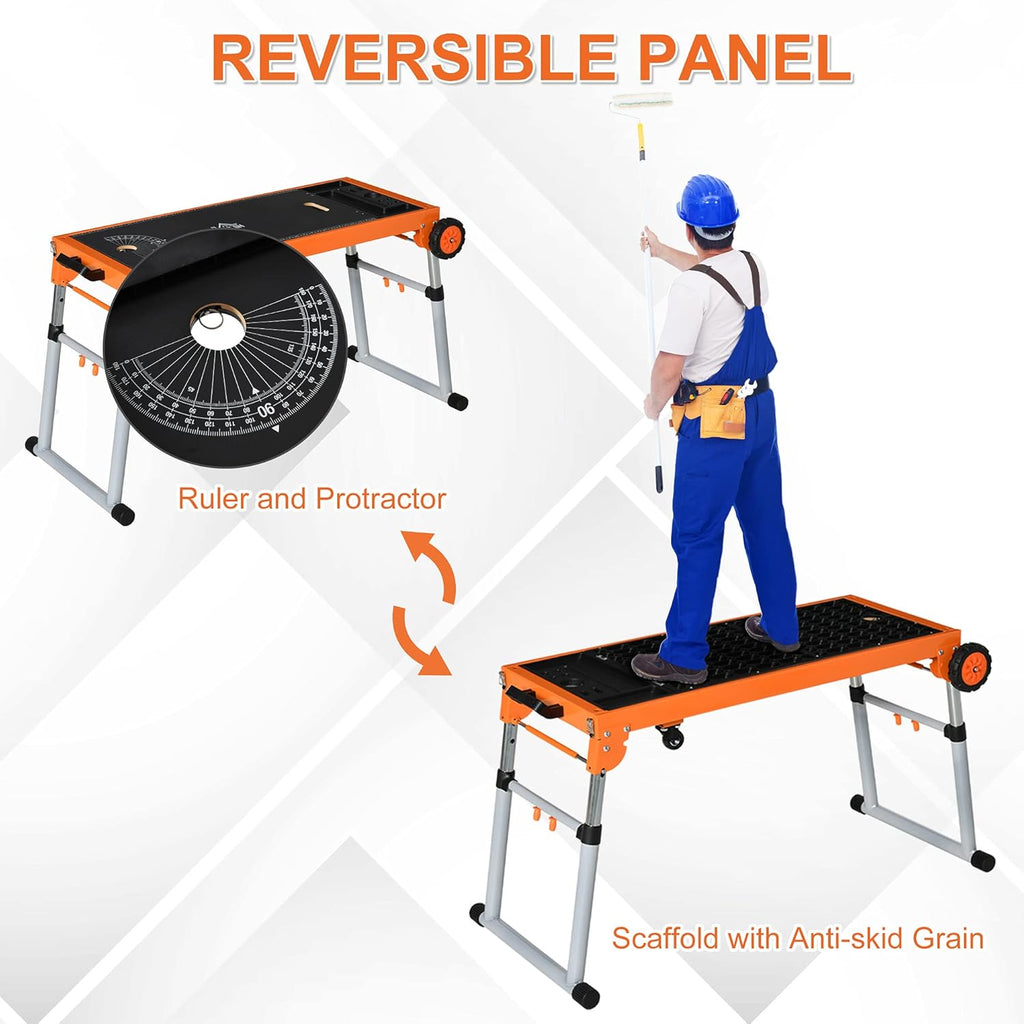 5-in-1 Folding Work Bench with Adjustable Legs F8207