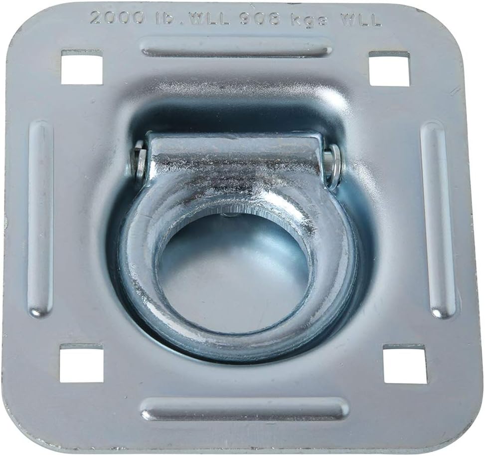 8 Pack Heavy Duty Steel D-Ring Tie-Down Anchors Y2036