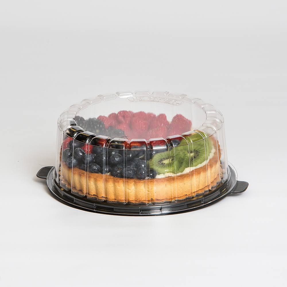 Single Layer 7 inch Low Dome Plastic Cake Containers Case of 100 T70655