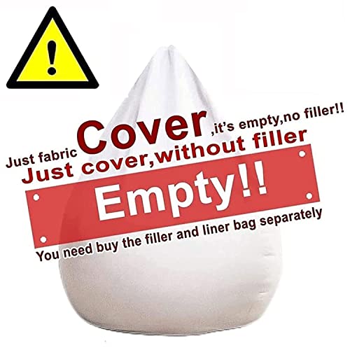 7ft Soft Fluffy Gigantic Fur Bean Bag Chair Cover A995