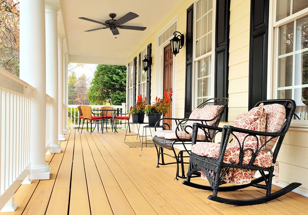 Bronze Indoor/Outdoor Ceiling Fan with 5 Blades X426