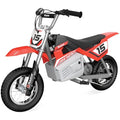 Red Kids Electric Motocross Bike, 14 Mph, 60 Min Runtime V744777