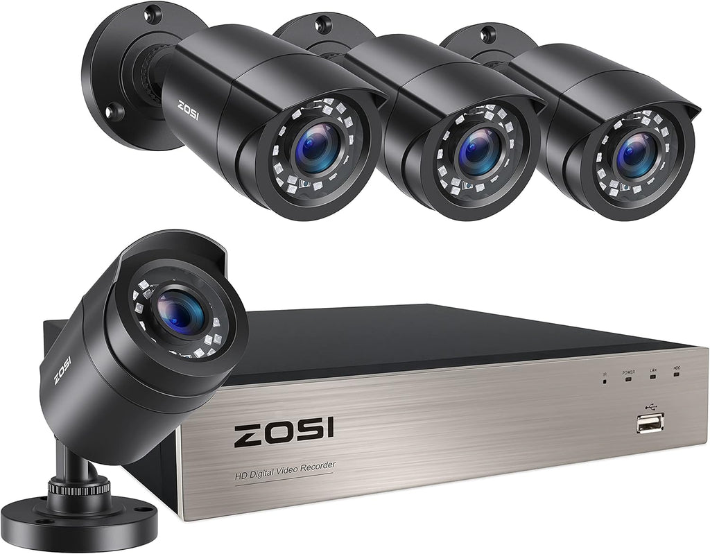 4K Ultra HD Security Cameras System, 4 Channel DVR with 2TB Hard Drive and 4 x 4K Bullet Cameras N635