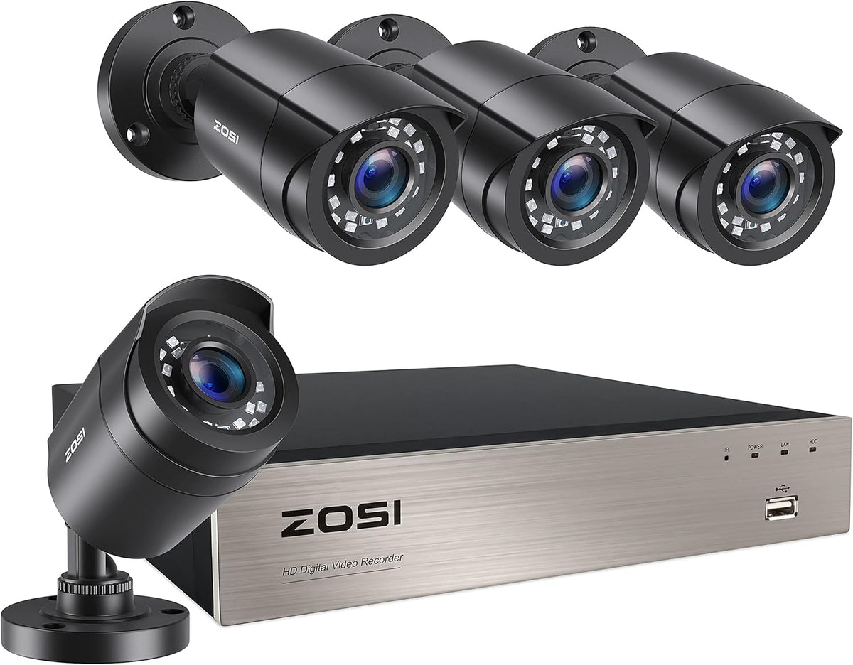 4K Ultra HD Security Cameras System, 4 Channel DVR with 2TB Hard Drive and 4 x 4K Bullet Cameras N635