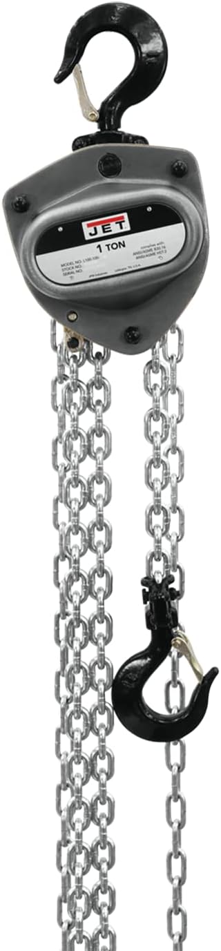 1-Ton Hand Chain Hoist with 30' Lift and Overload Protection X23071