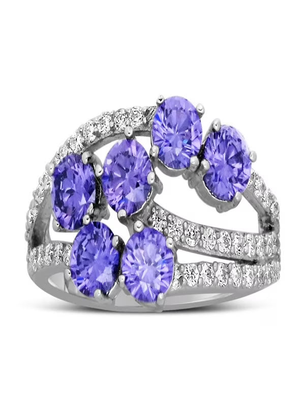 2 Carat Amethyst and Diamond Ring B459214