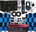 USB Audio Interface with CR3-X Multimedia Monitors and 24 Pack Acoustic Wedge Panels P586265